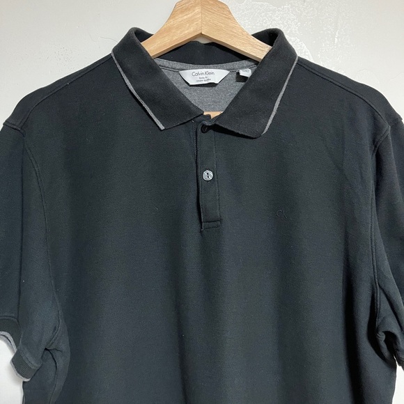 Calvin Klein Black Polo Shirt - Body Fit - Men’s Size L - Picture 8 of 10